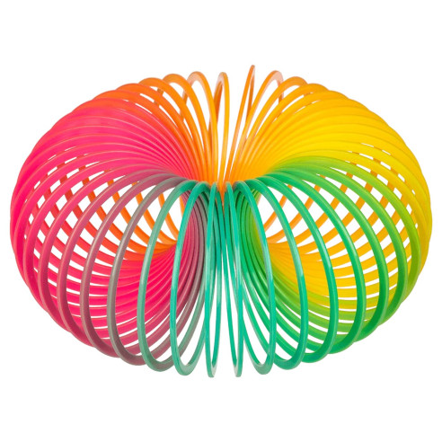 Espiral Arcoíris de Plástico 10 cm