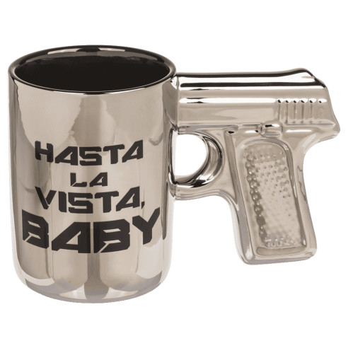 Taza Pistola Hasta la Vista Baby