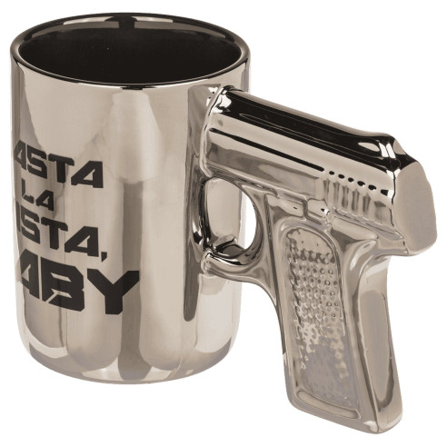 Taza Pistola Hasta la Vista Baby