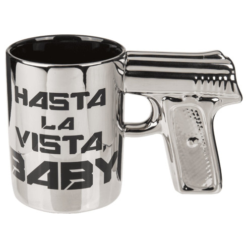 Taza Pistola Hasta la Vista Baby