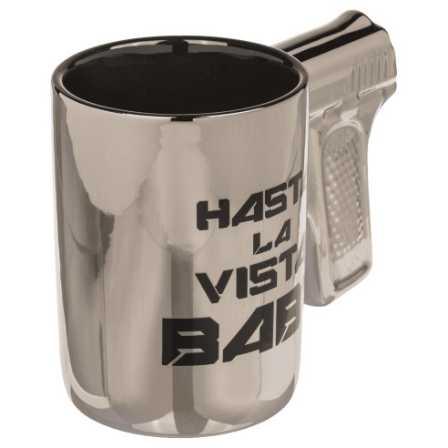 Taza Pistola Hasta la Vista Baby