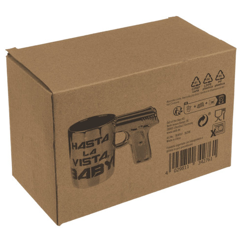 Taza Pistola Hasta la Vista Baby
