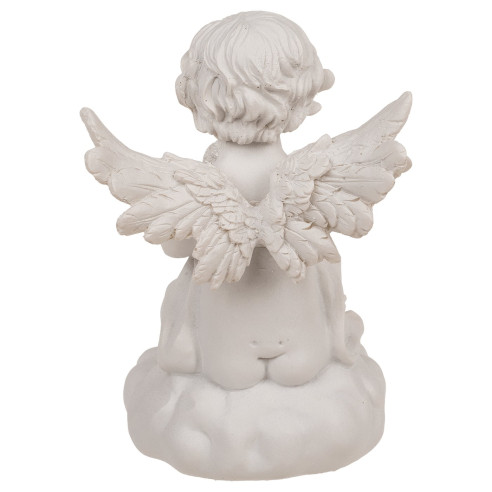 Ángel Sentado de Bola LED Blanca