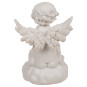 Ángel Sentado de Bola LED Blanca