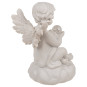Ángel Sentado de Bola LED Blanca