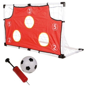 Set Portería Fútbol con Pelota, Bomba y Red
