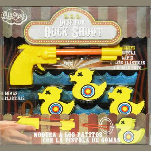 Set Pistola Lapiz Gomas Patos