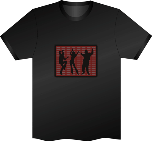 camiseta led dancing