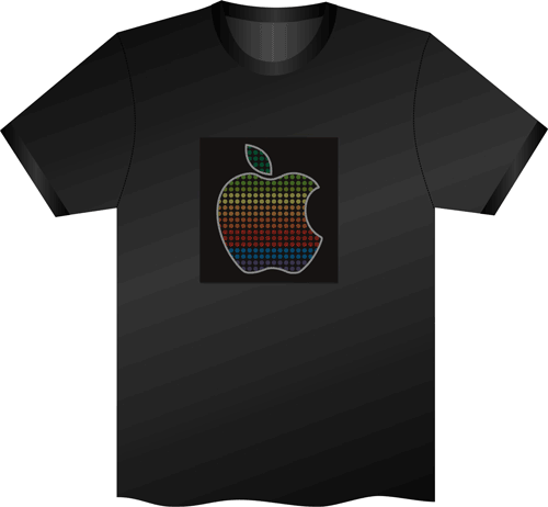 camiseta friki manzana