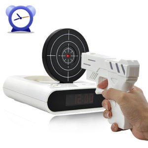reloj despertador pistola