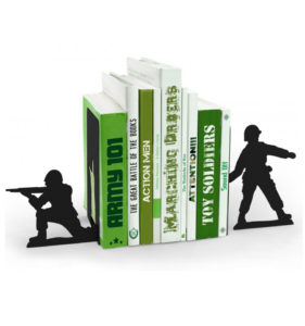 soporte libros soldados