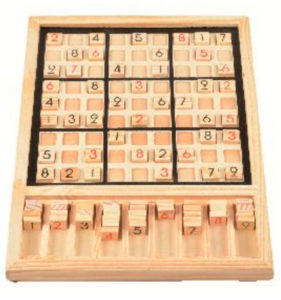Sudoku artesanal madera