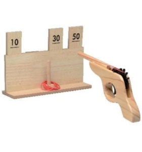 juego shooter pistola madera