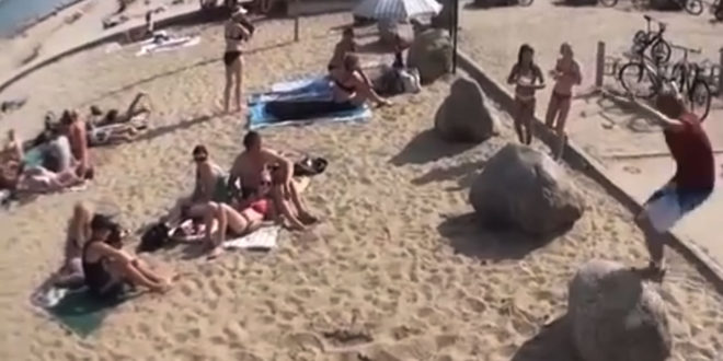 ligar en playa