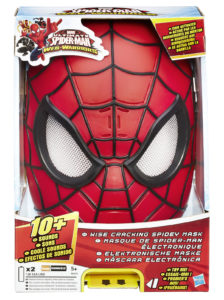 máscara electronica spiderman caja
