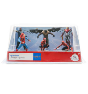 caja set figuras spiderman homecoming caja