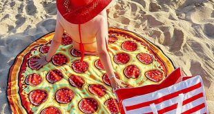 toalla gigante pizza playa